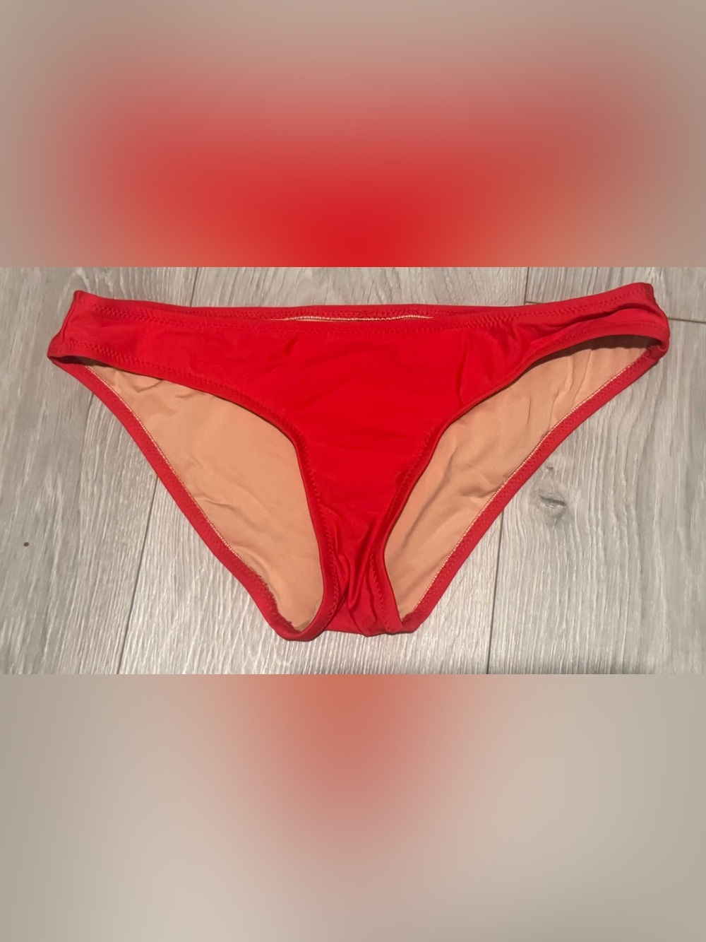 JCrew Womens Red Bikini Bottoms Small